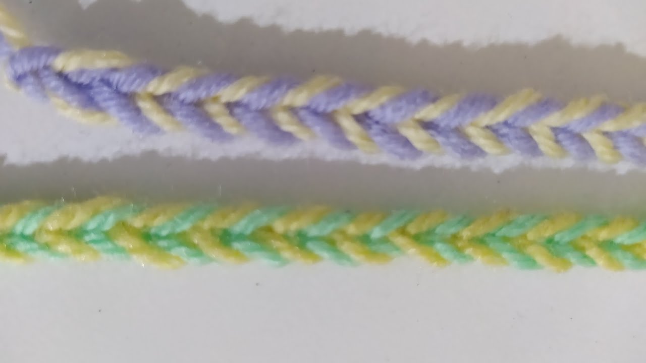 iki Renkli Kordon Yapılışı ⭐ Crochet  💯 Very Nice ⭐