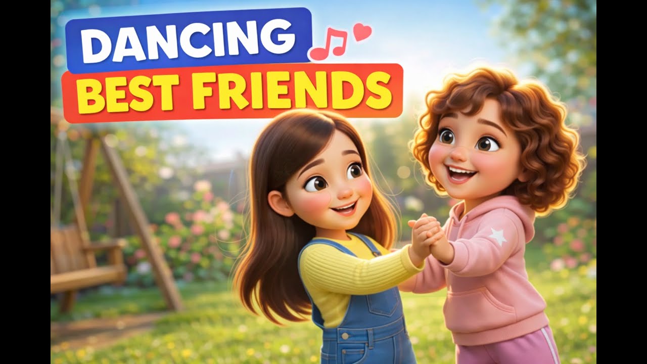 🎶👯 Fun Dance for Kids | Two Happy Girls