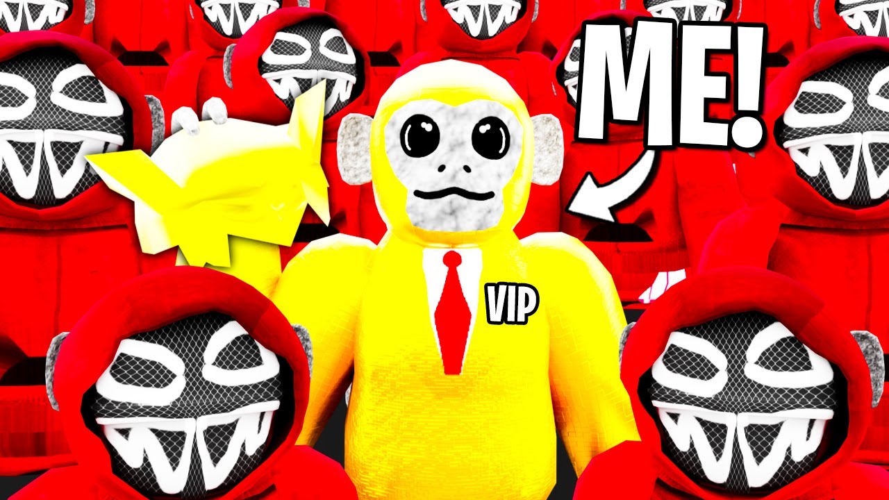 I BECAME a VIP in Scary Baboon's SQUID GAME!