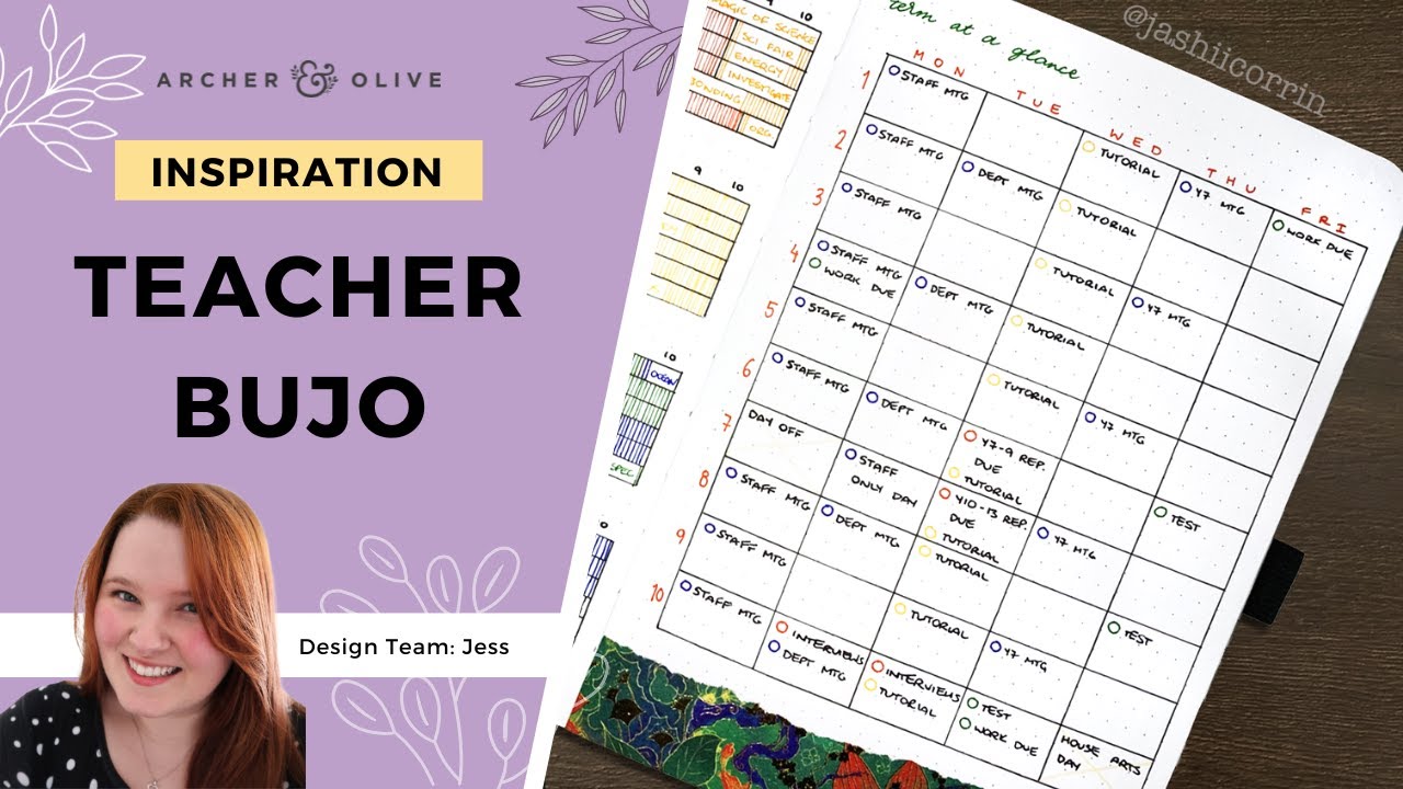 Bullet Journal Set Up For Teachers | Bujo Spread Ideas