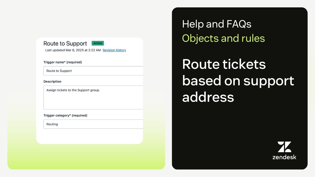 Route tickets to groups based on the support address