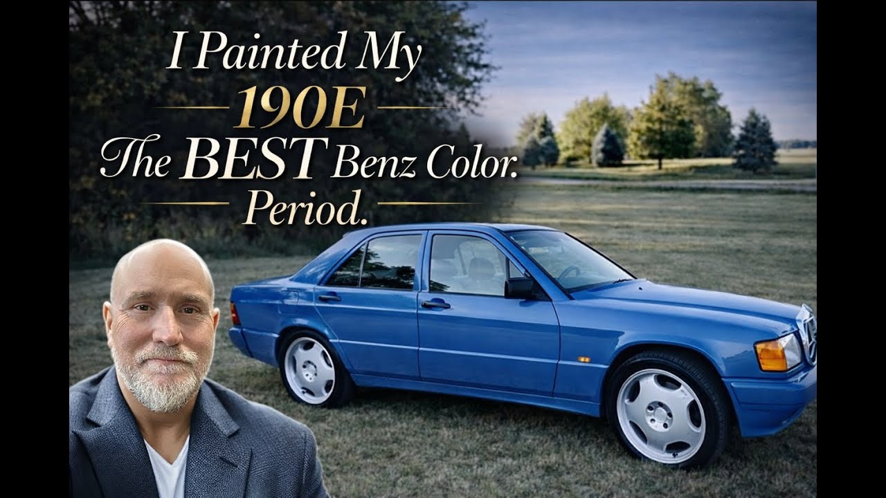 I painted My Mercedes Benz 190e the perfect color China Blue