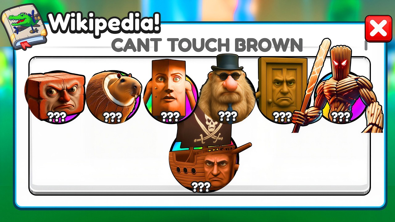 I CANT TOUCH the COLOR BROWN in Brainrot Evolution!