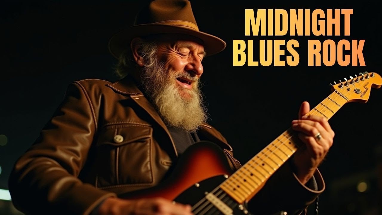 Midnight Blues Rock Guitar | Soulful & Raw Guitar for Late Night