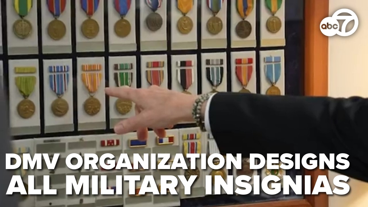 A DMV organization designs all patches and insignia for U.S. military