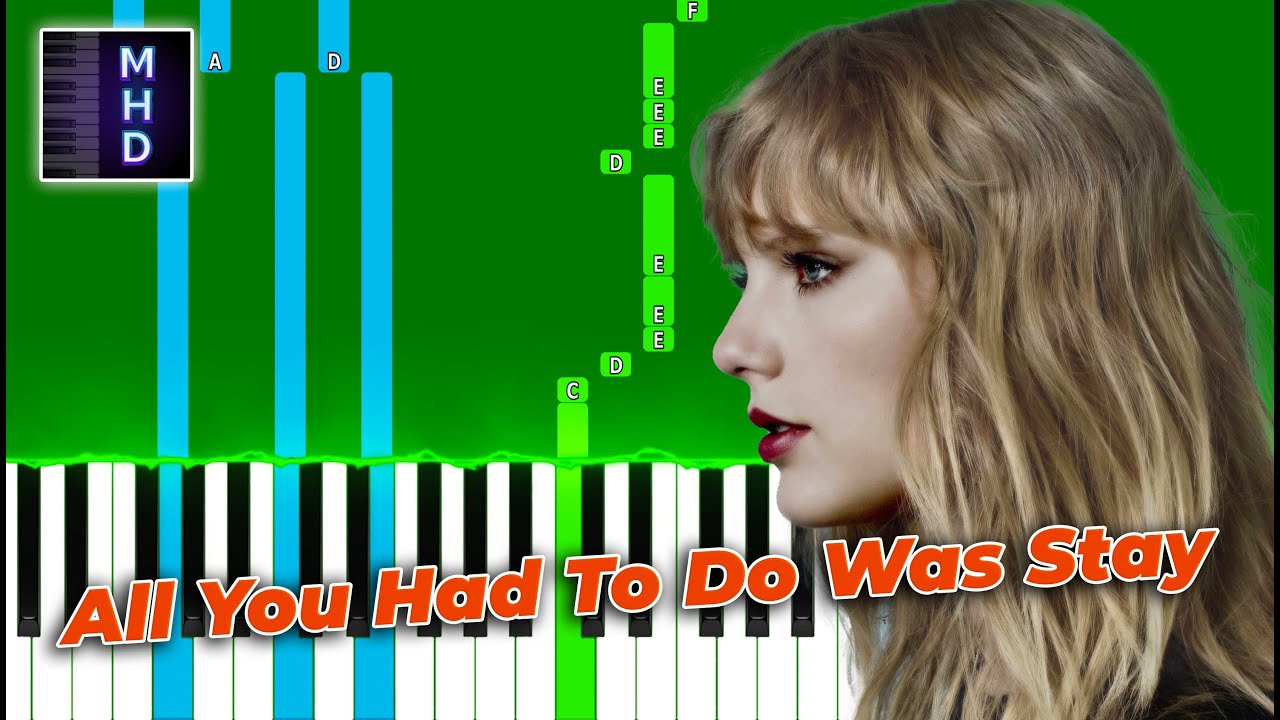 Taylor Swift - All You Had To Do Was Stay (Piano Tutorial Easy)