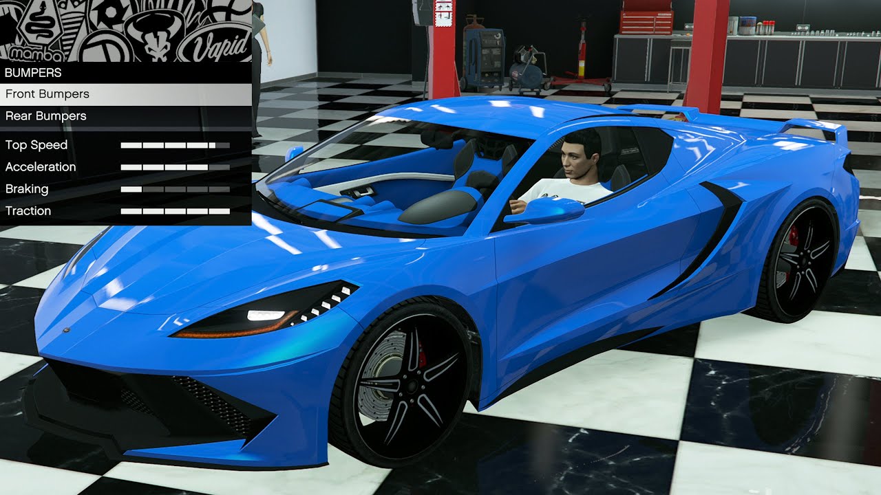 GTA 5 - Кастомизация транспортных средств из прошлых DLC - Invetero Coquette D10 (Corvette C8 Sti...