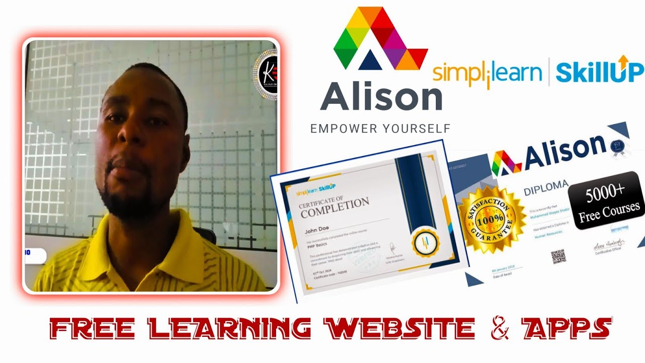 Free  I.T TUTORIALS PLATFORMS WITH CERTIFICATE #simplilearn #alison 
