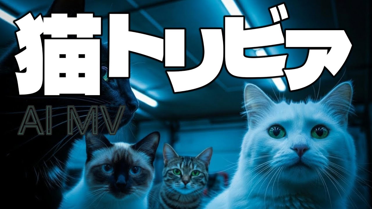 【AI MV】猫トリビア／ショートムービー／猫雑学の歌