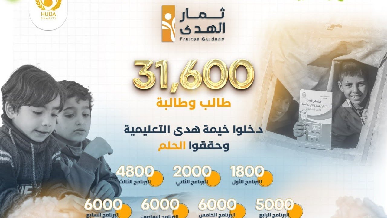 31600 طفل هم ثمار #هدى_الخيرية مع انتهاء البرنامج السابع (7)