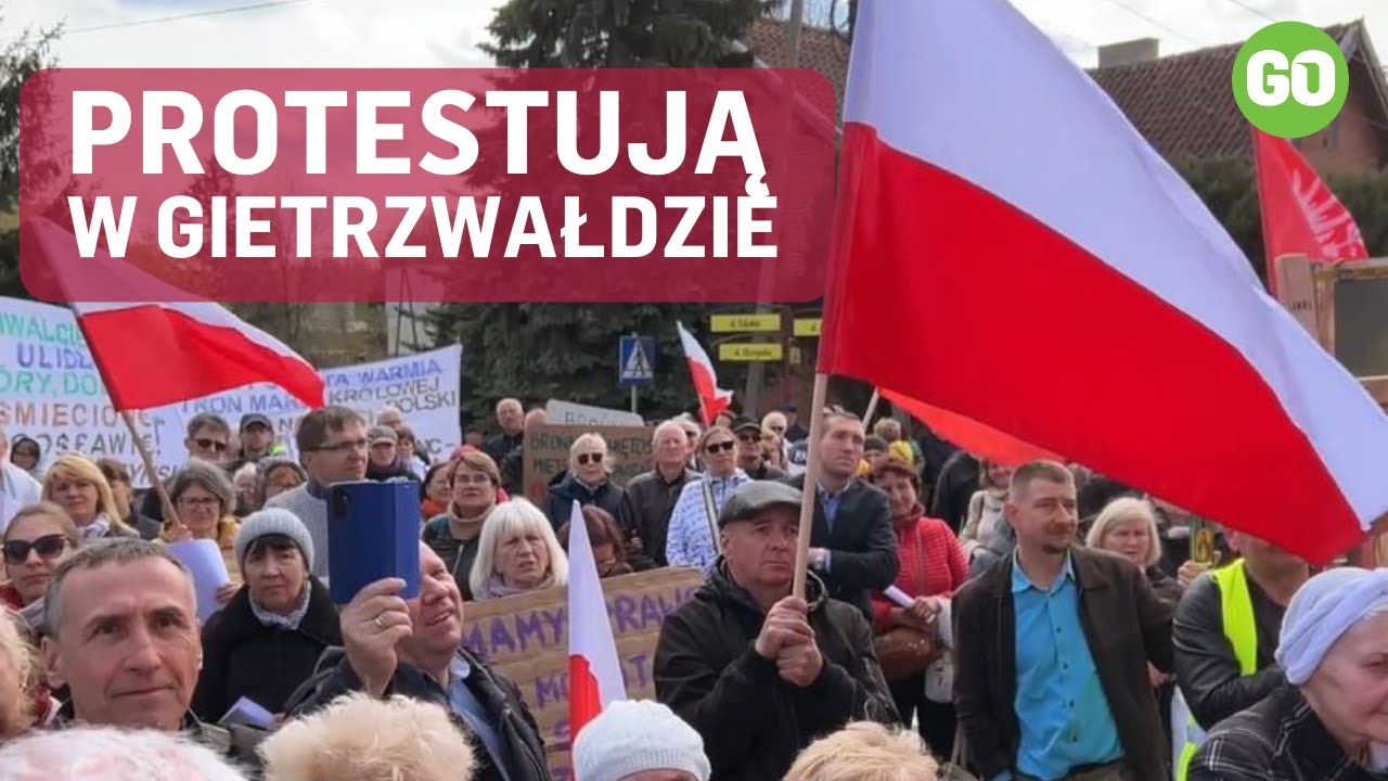 Protestują w Gietrzwałdzie przeciwko budowie centrum dystrybucyjnego Lidla