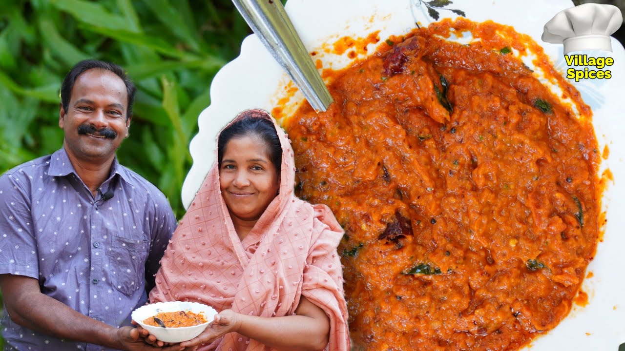 തക്കാളി ചട്നി ഇനി ഇങ്ങനെ ഒന്നുണ്ടാക്കി നോക്കു 😋 | Tomato Chutney | Thakkali Chutney | Village Spices