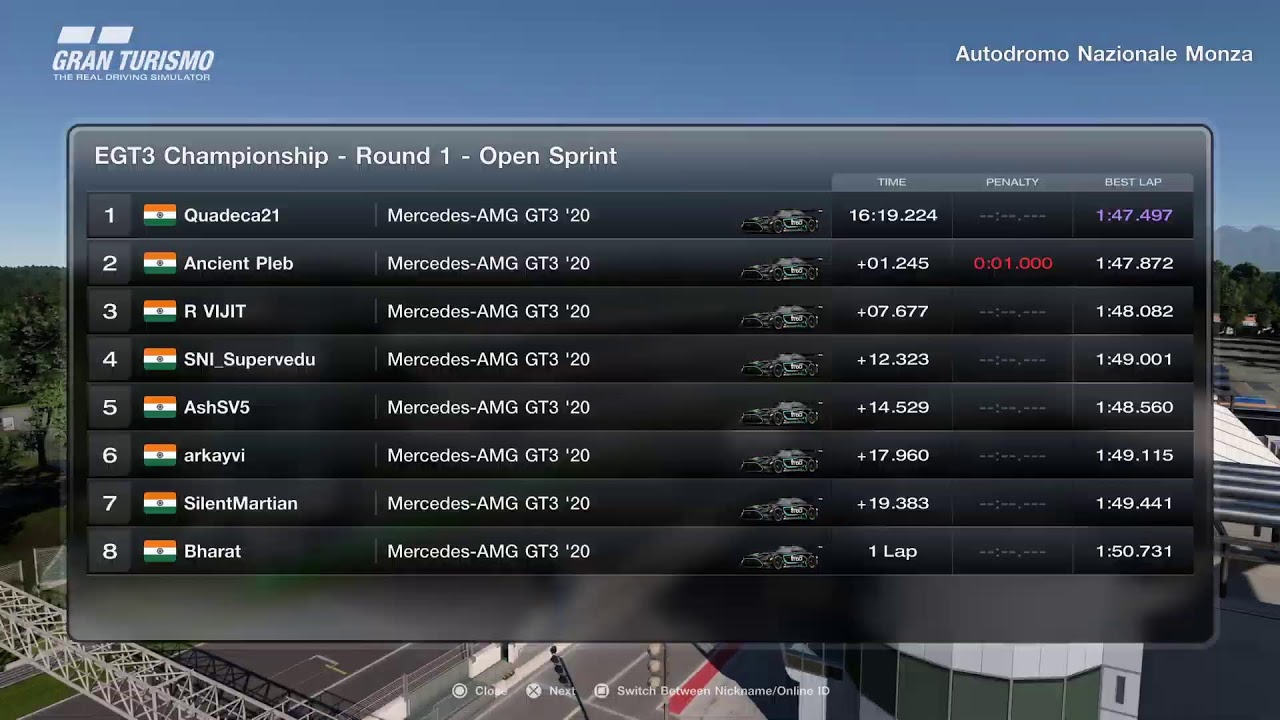 EGT3 Championship - Round 1 - Open Sprint