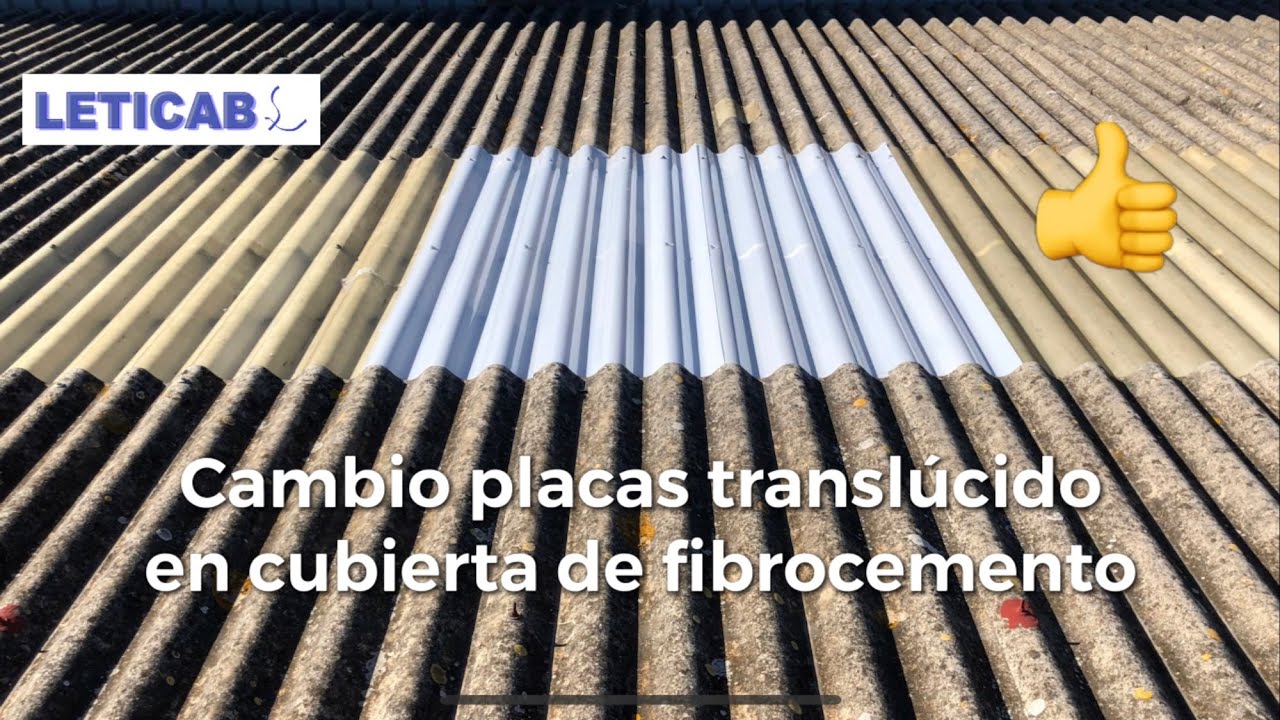 👍Cambio translúcidos cubierta fibrocemento