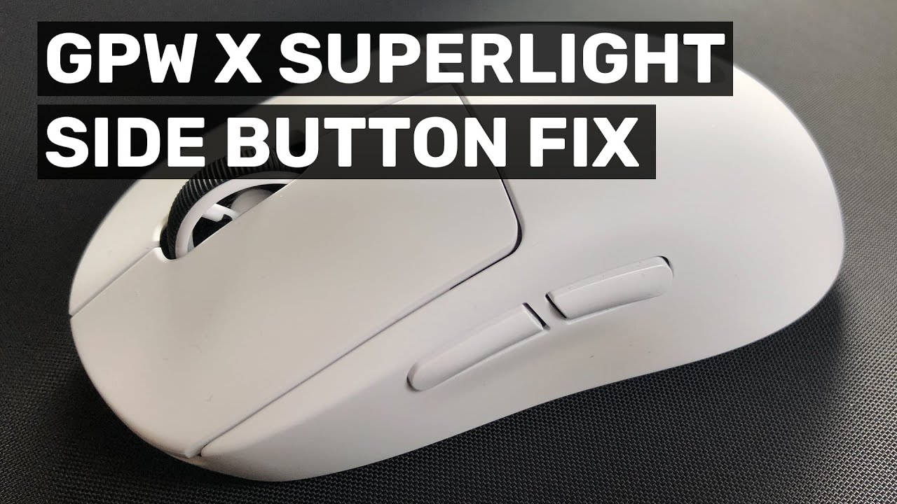 G Pro X Superlight Mushy Side Button Fix! (+bonus switch swap)