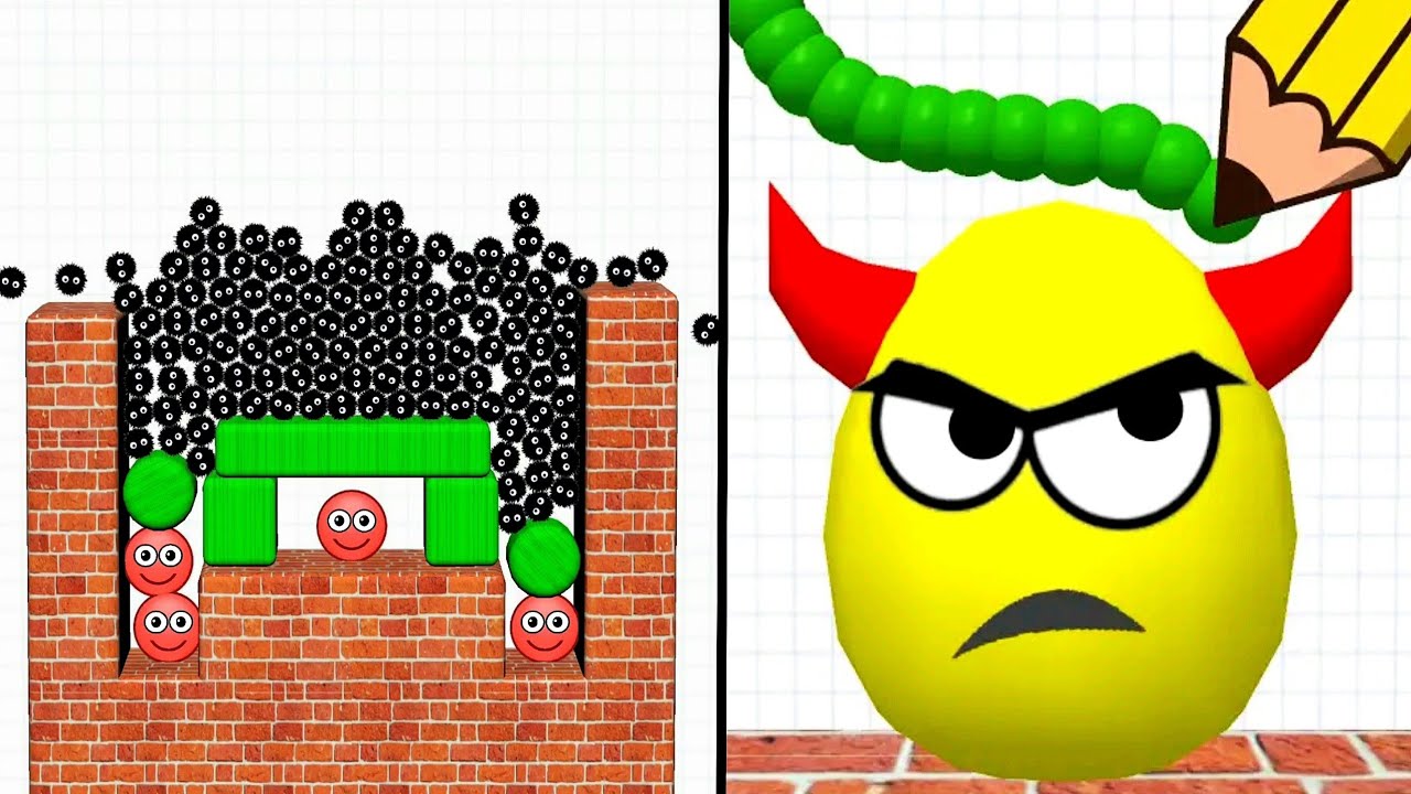 Draw To Smash vs Hide Ball - All Levels Gameplay (Asmr,Video)