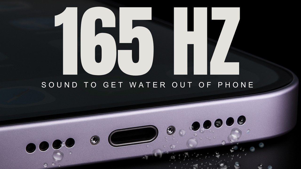 165 Hz Sound | Noise to get Water out of PHONE