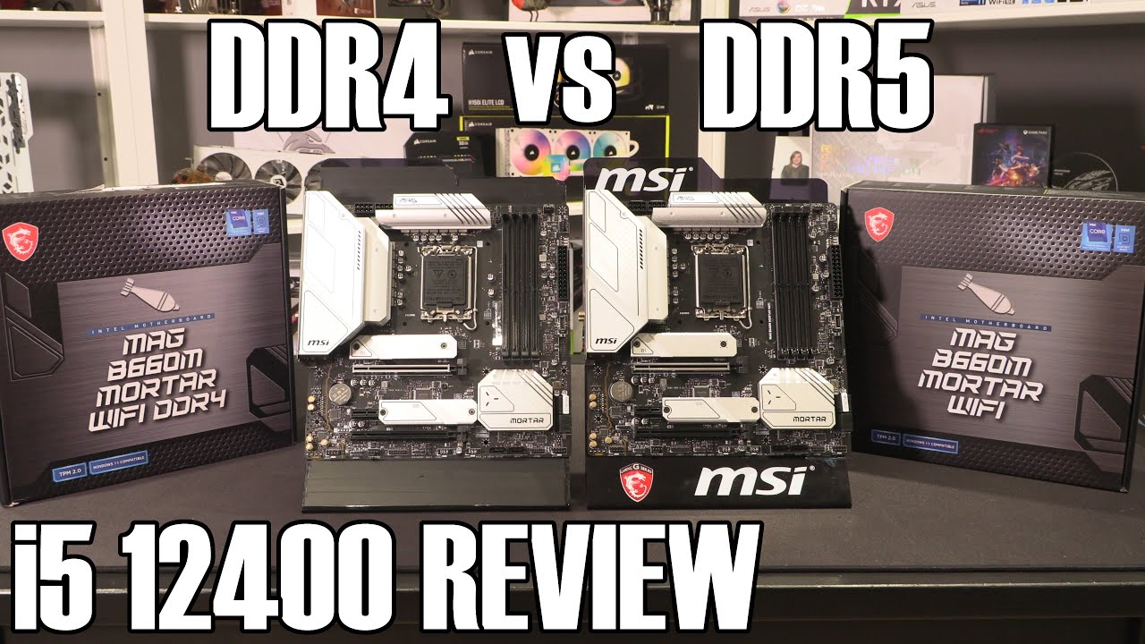 Intel B660 12400F DDR4 vs DDR5 Review