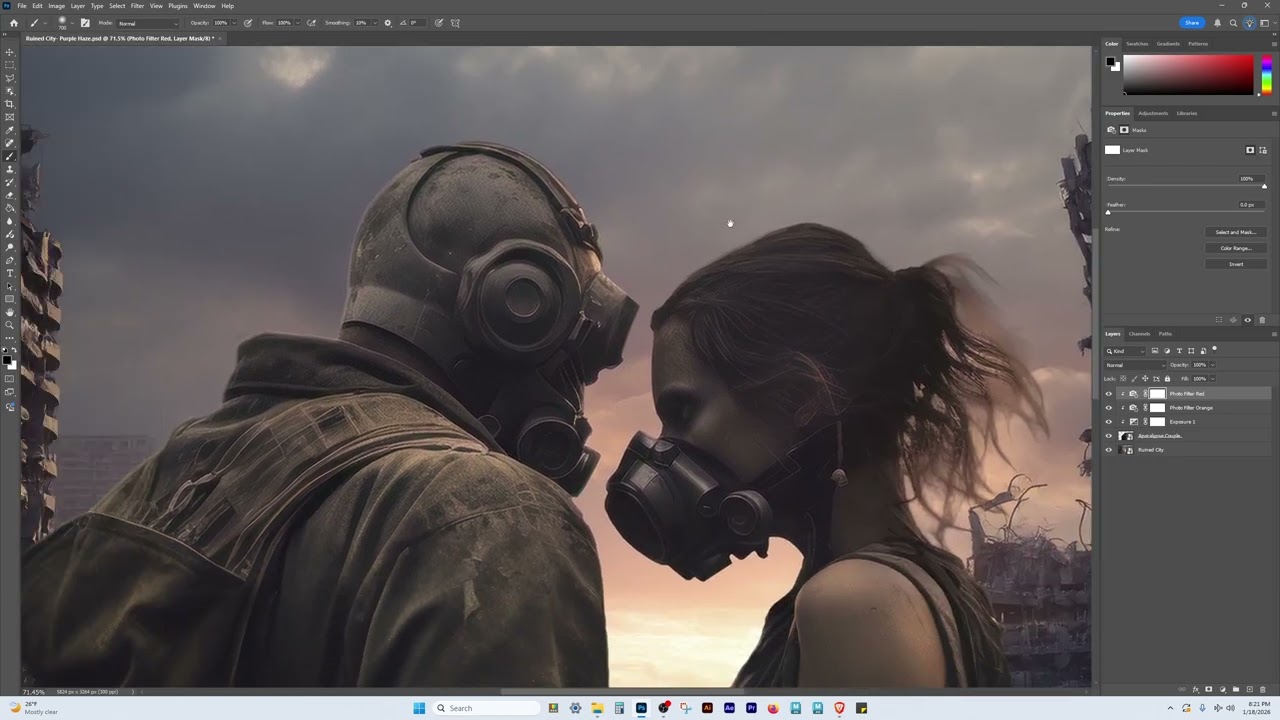 Видеоурок по демоверсии игры Apocalypse Couple in Purple Haze Ruined City