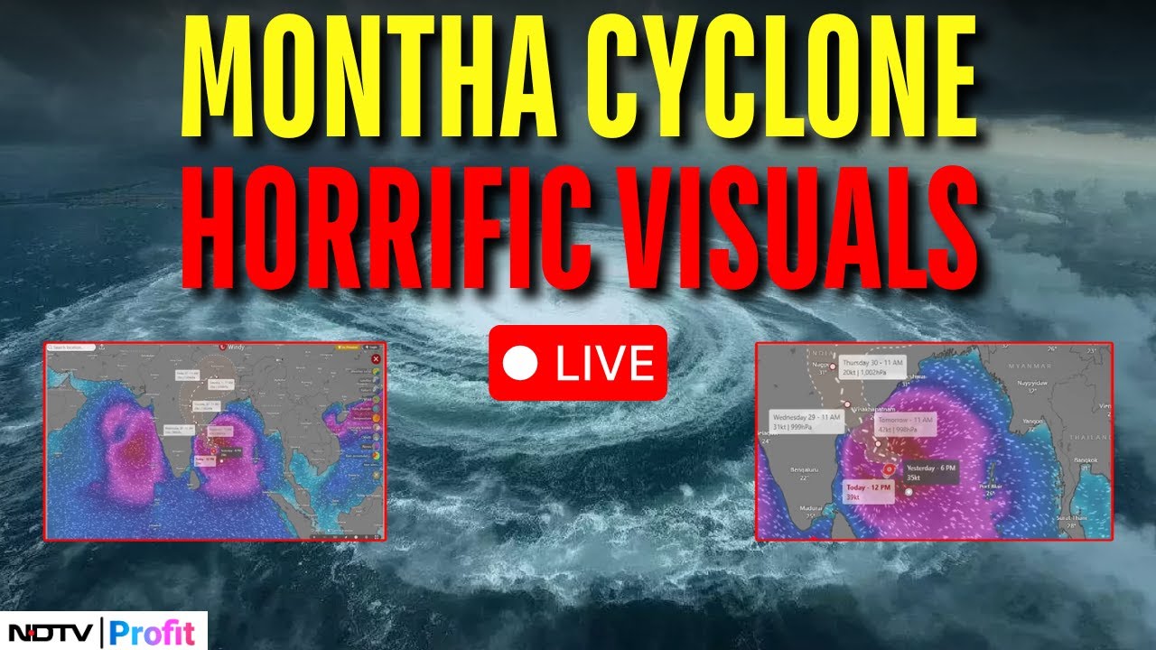 Montha Cyclone Horror LIVE: Montha Cyclone LIVE Visuals | Montha Cyclone LIVE News
