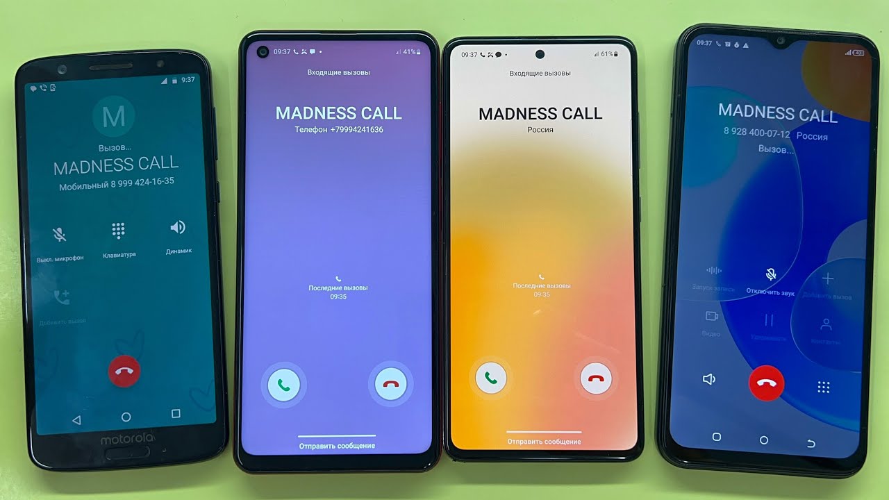 Incoming Call Samsung Galaxy A51 A21s, Outgoing Call Motorola Moto Green Pomelo 1S & TECNO POP 6 Pro