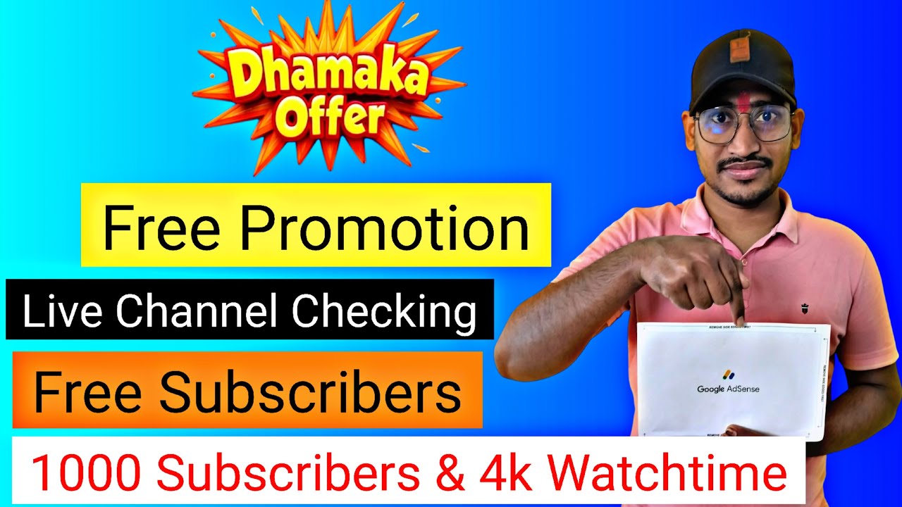 4k Watchtime & 1000 Subscribers 🔥 Free Promotion 👈 Free Live Channel Check ✅ #techvinam