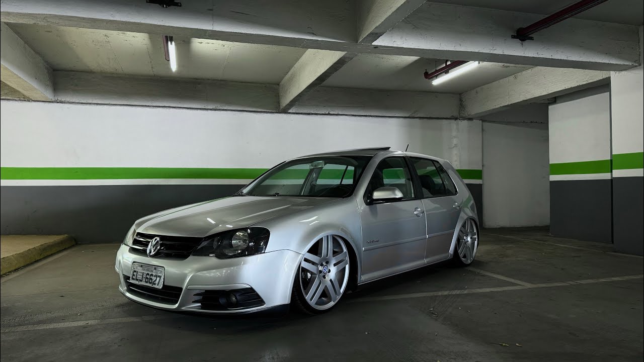 Golf Sportline Rebaixado na Suspensão Fixa e Rodas Aro 20