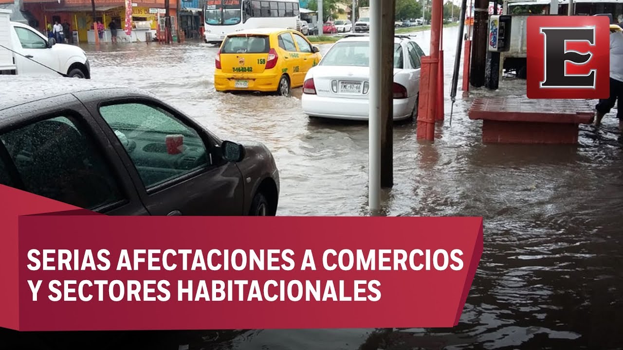 Severas inundaciones en Torreón por intensa tromba