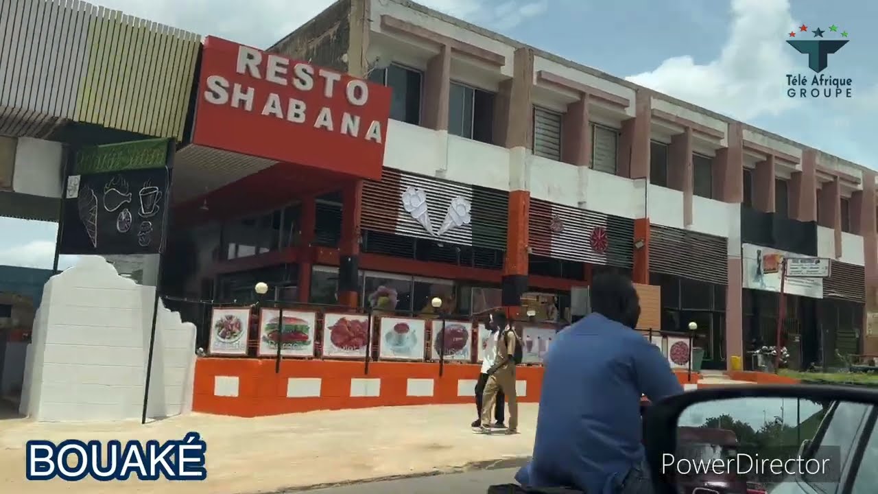 34 minutes de balade dans la ville de Bouaké en Côte d'Ivoire