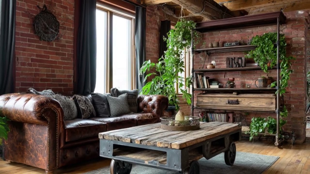 Rustic Vintage Living Room | Industrial Style Interiors