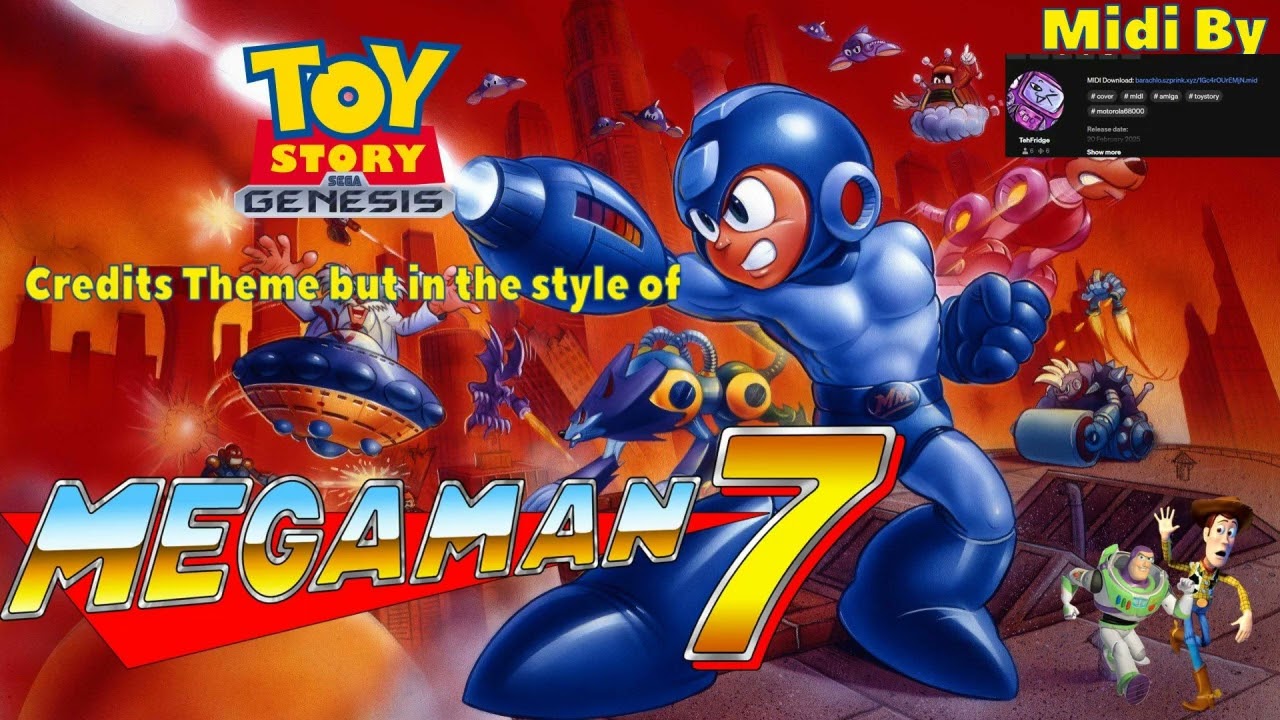 Toy Story Genesis Credits Theme with megaman 7 Soundfont