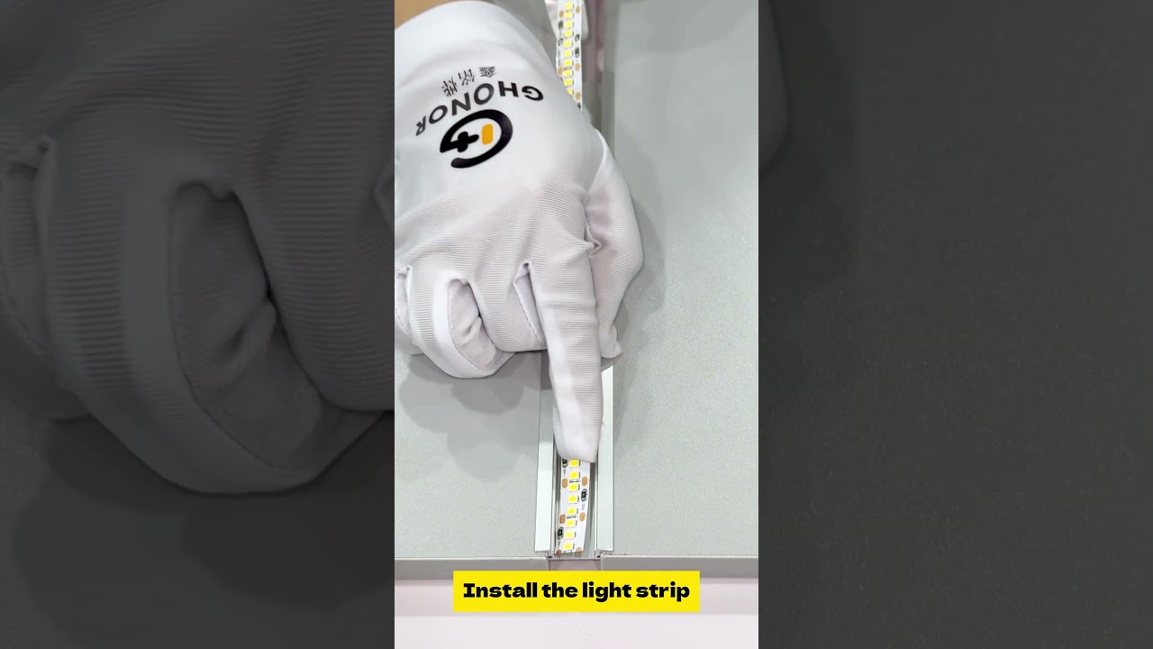How to install an LED profile for the ceiling?