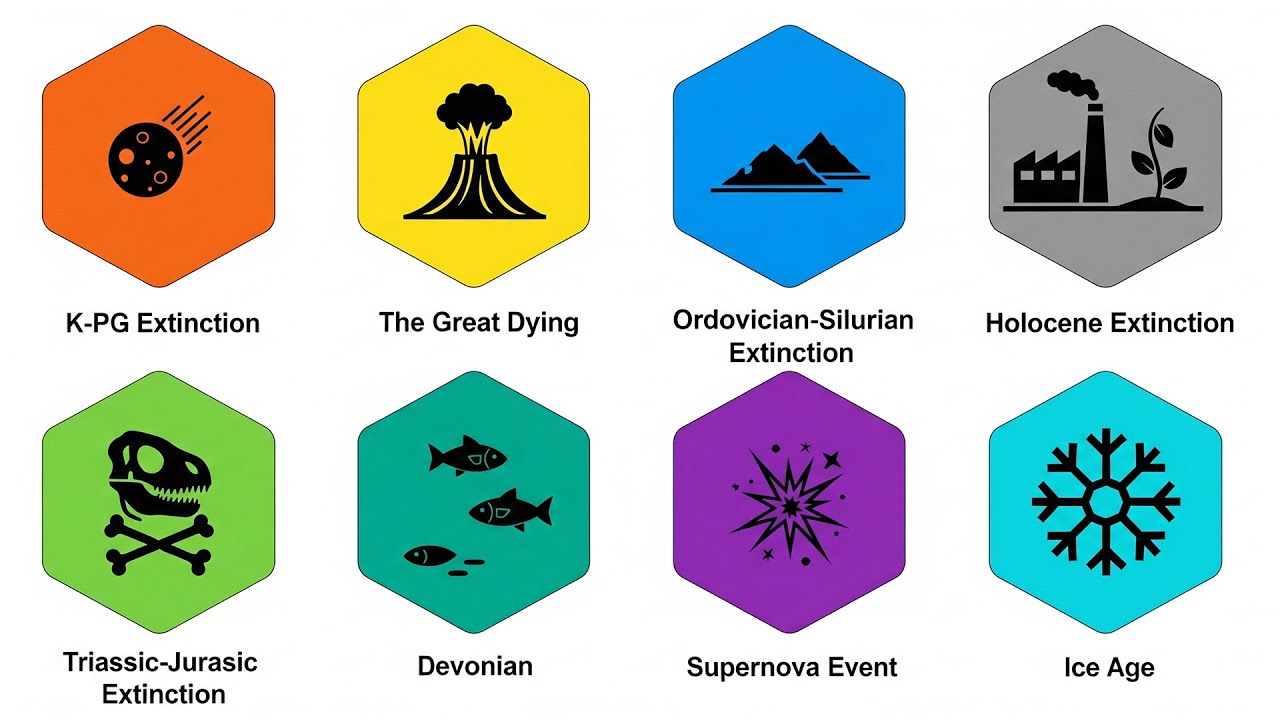 Every Major Extinction Event Explained in 10 Minutes