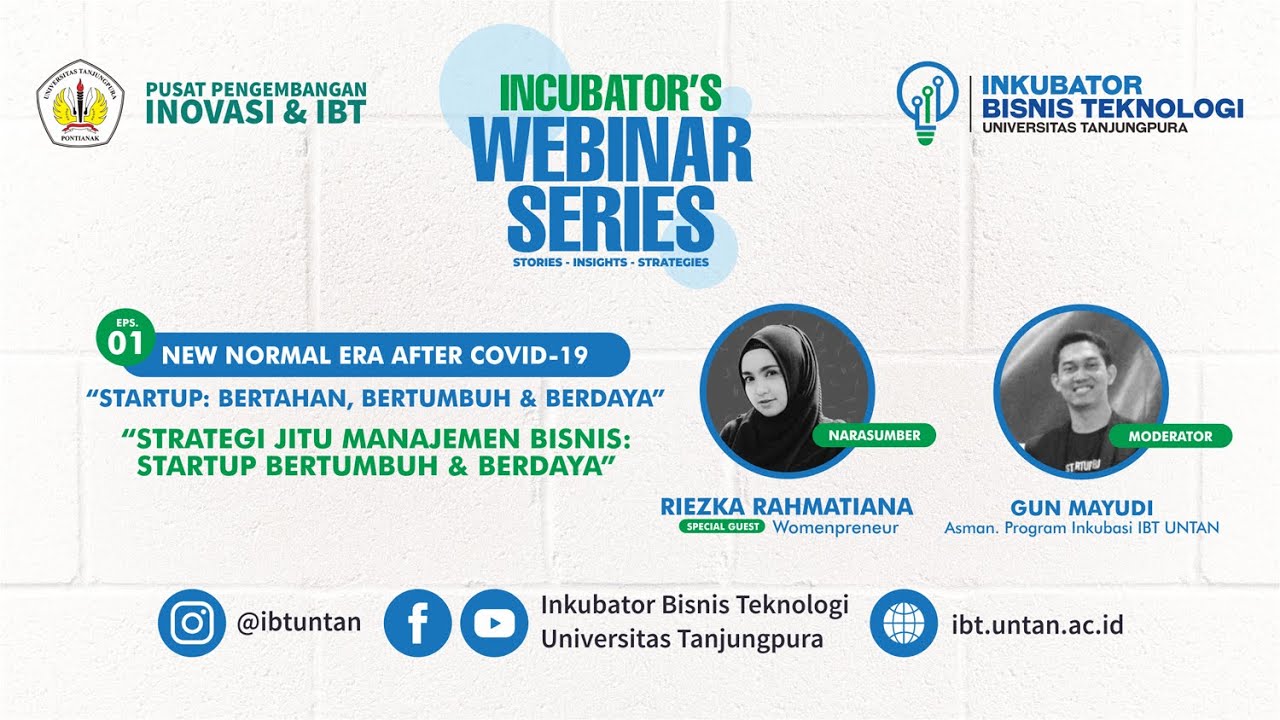 Strategi Jitu Manajemen Bisnis | Incubator's Webinar Series #3 Eps. 01 - IBT UNTAN