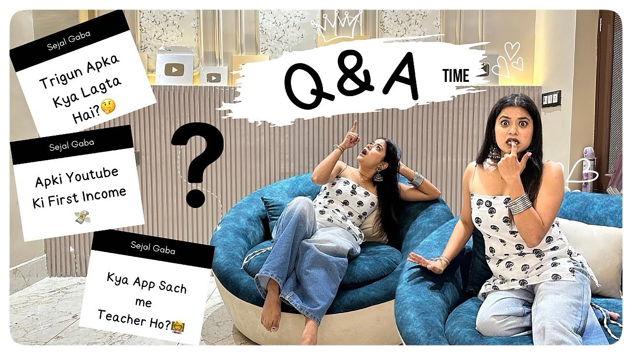 My first ever Q n A 🌝. #vlogs #sejalgabavlogs