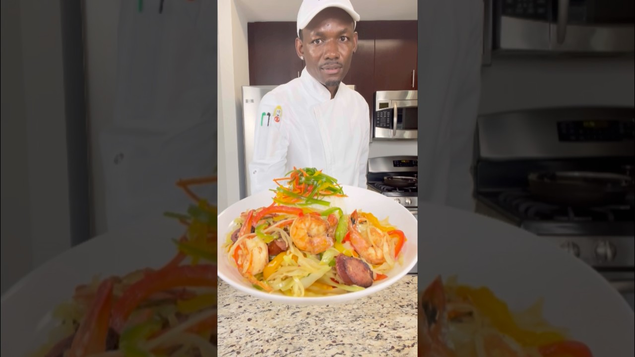 Shrimp & Sausage Fried Cabbage | Flavor-Packed One-Pan Recipe 🥬🍤🔥 🇯🇲