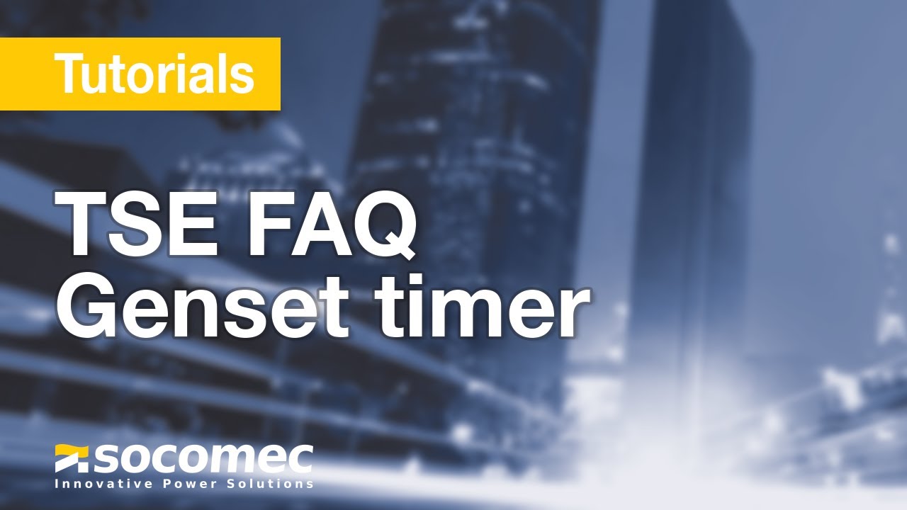 TSE FAQ: Start timeout & genset cooldown timer