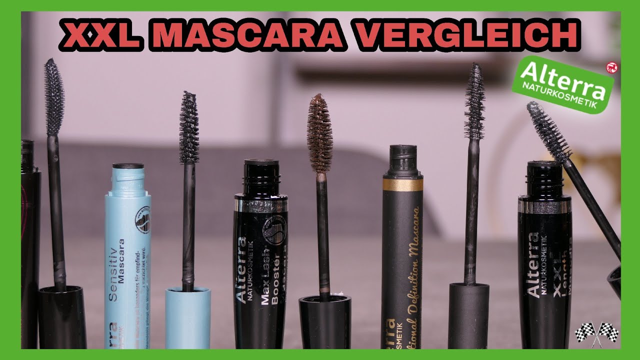 Alterra Naturkosmetik Mascaras im XXL Vergleich | vegan, tierversuchsfrei | Ginkgomen