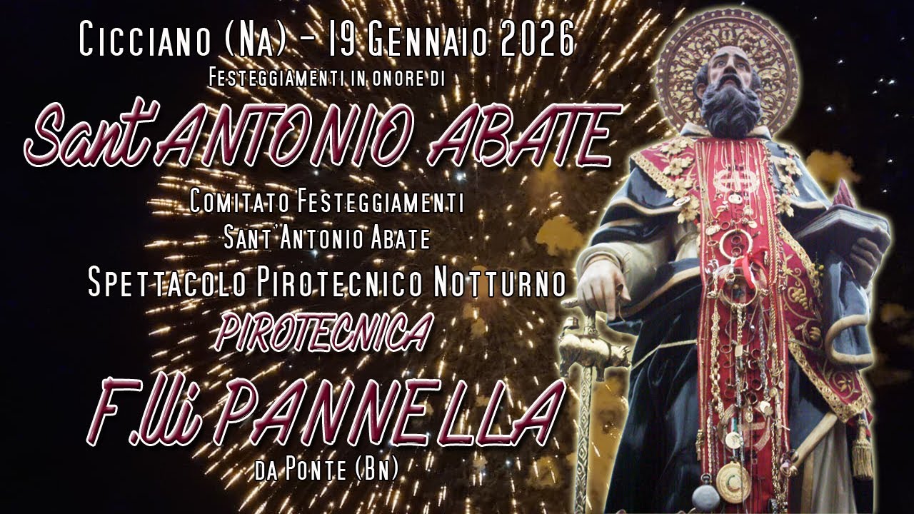 CICCIANO (Na) - Sant'ANTONIO ABATE 2026 - PIROTECNICA F.lli PANNELLA (Daylight Show)