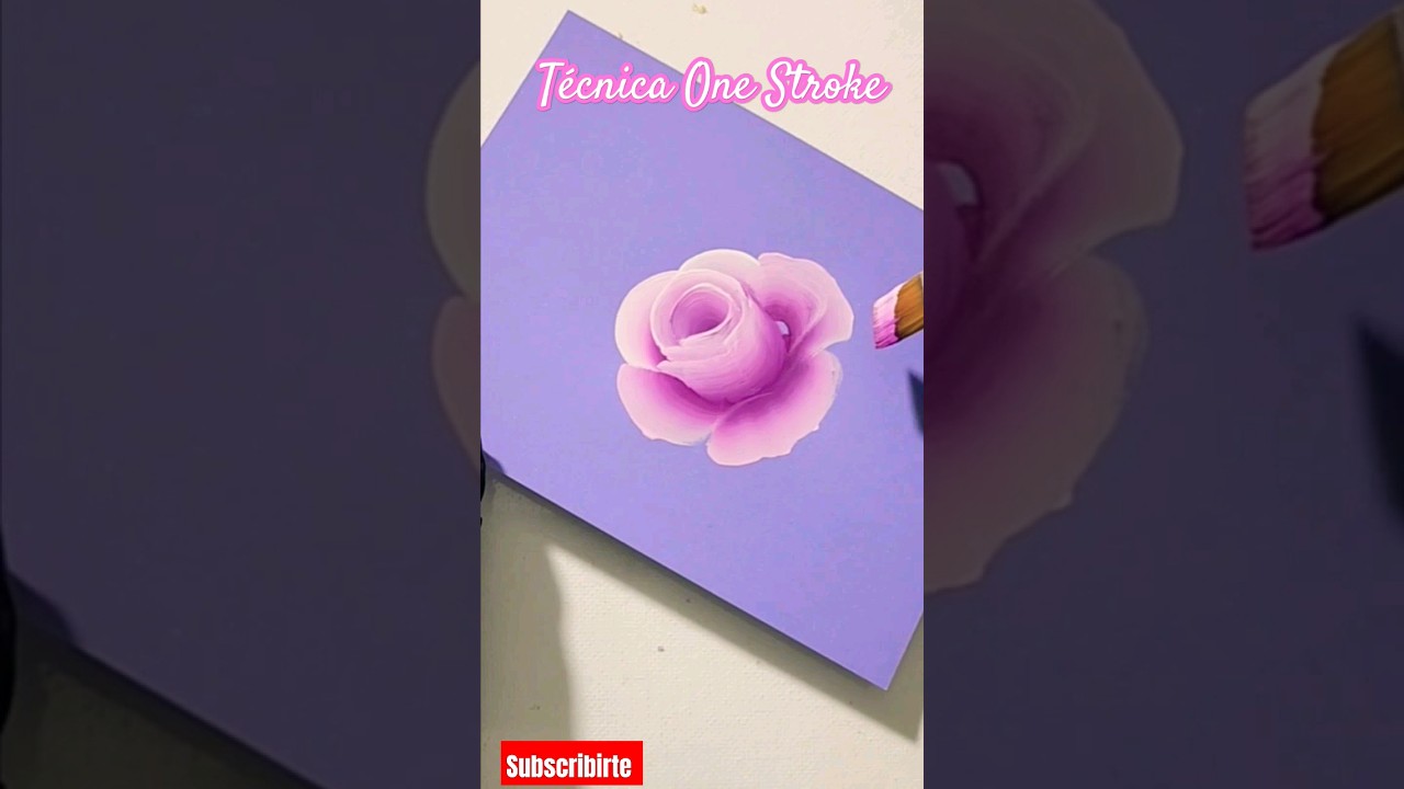 One Stroke T&eacute;cnica b&aacute;sica para pintar Rosas en una sola Pincelada #art #onestroke #tutorial #tips