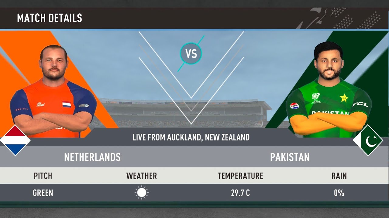 Pakistan vs Netherlands 01 t20 match  World Cup 2026 rc swipe 