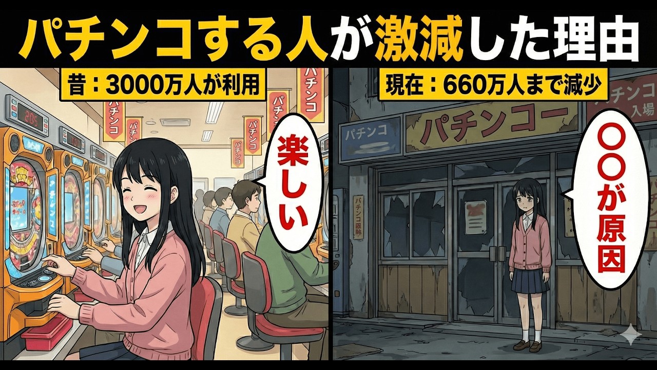 なぜパチンコする人が激減したのか？