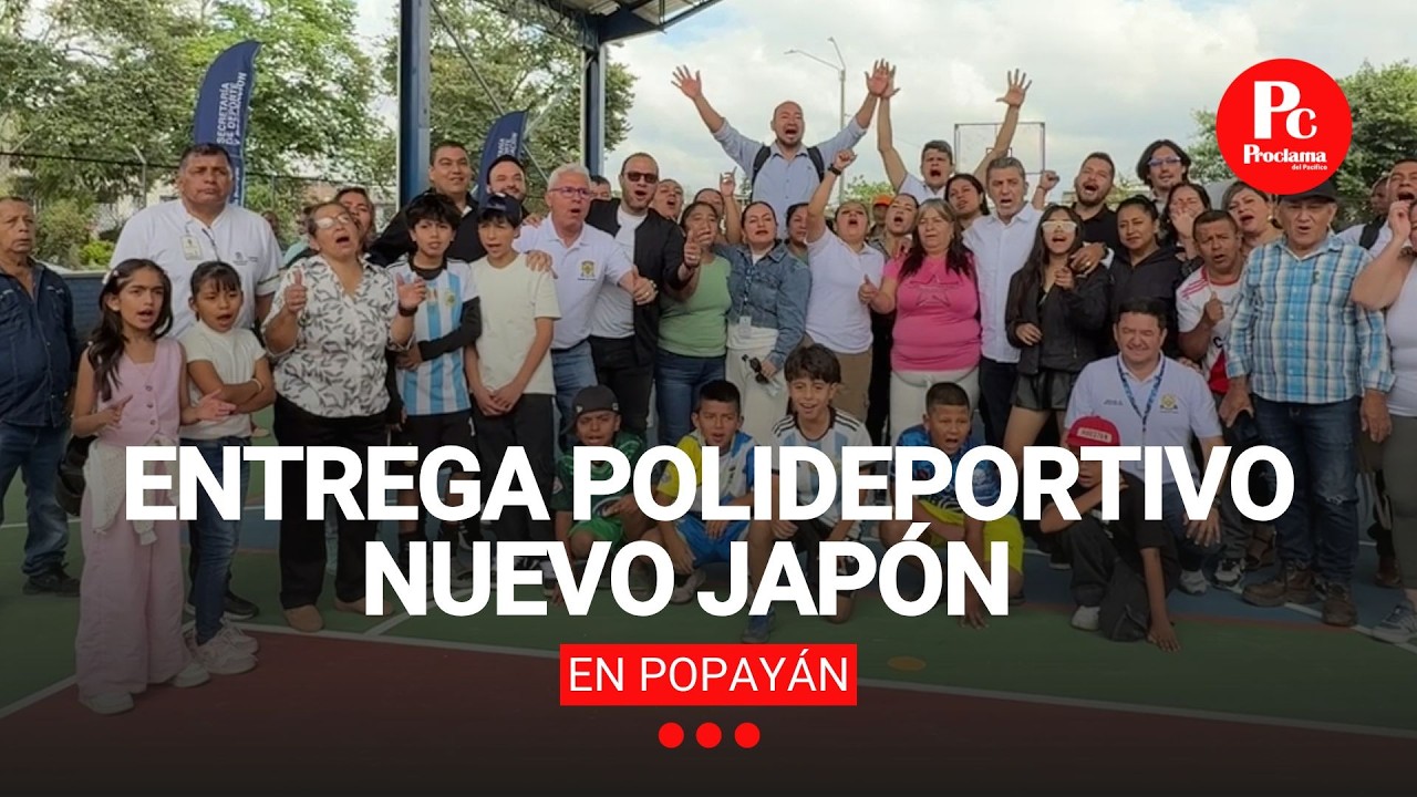 Entrega Polideportivo Nuevo Japón en Popayán