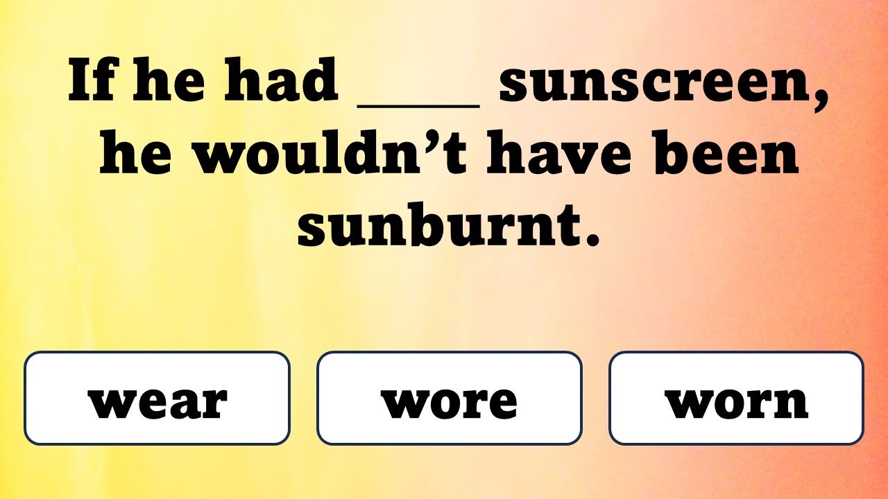 💭Third Conditionals😔  (IF statements) | Grammar Quiz | For ESL students and English Learners