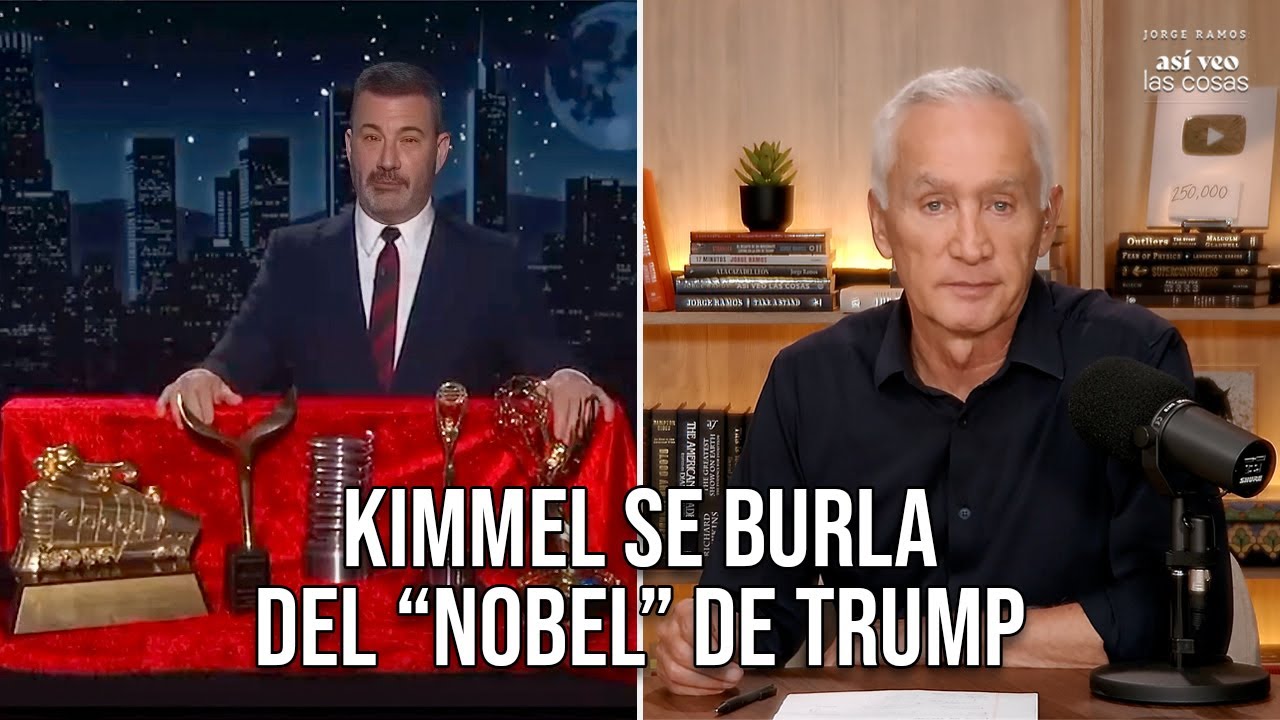 Jimmy Kimmel se burla del “Nobel” de Trump: el humor que expone el ego y el poder