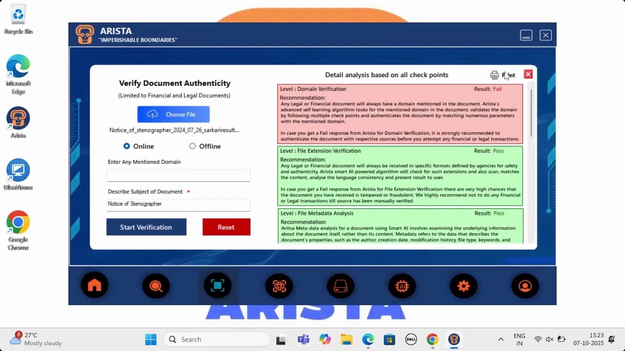Arista Windows Application Demo