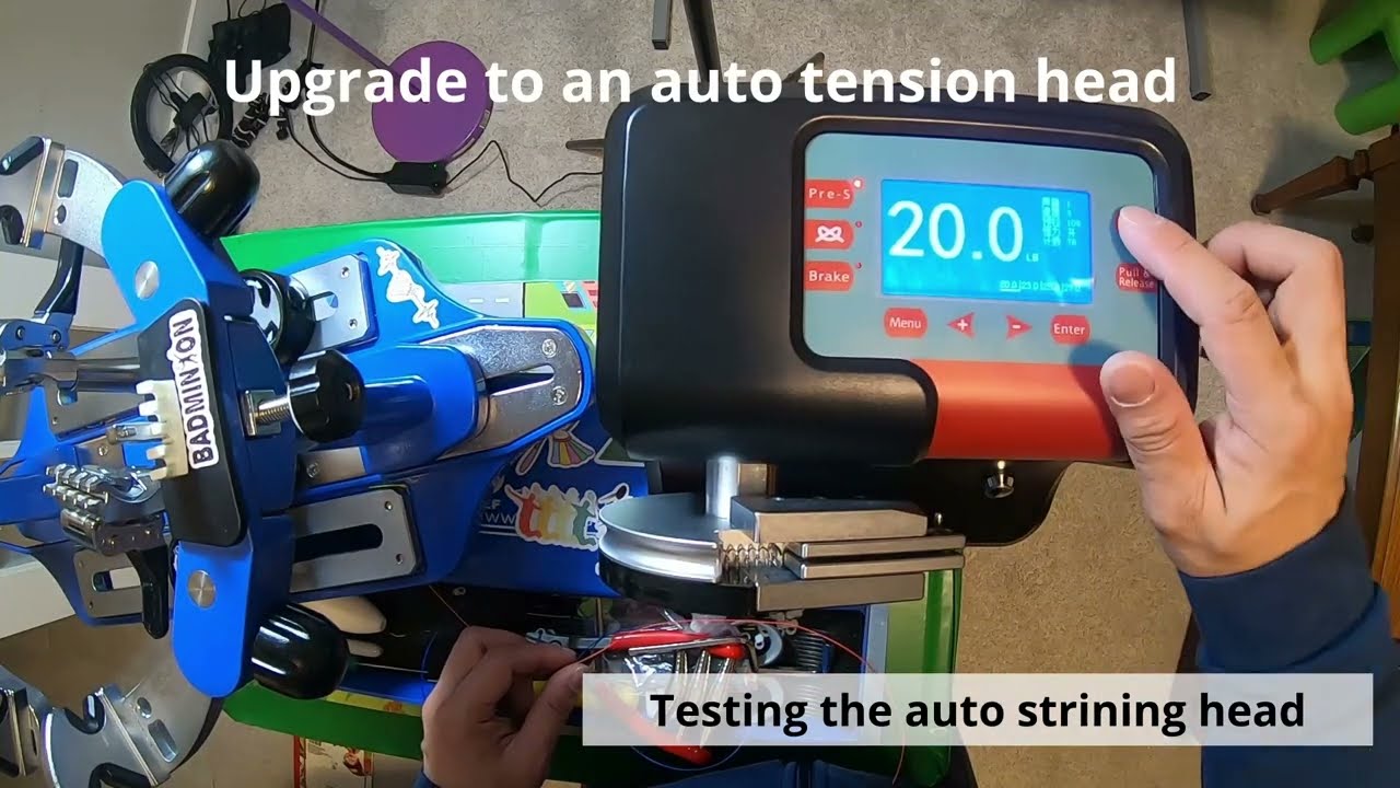 Upgrade a drop weight stringing machine to an auto stringing machine