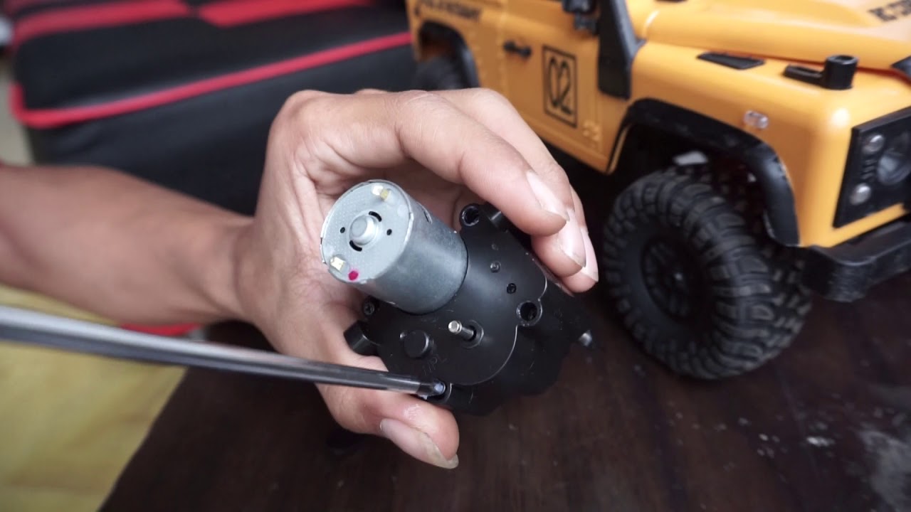 UPGRADE MOTOR 370 &  GEAR BOX DUA SPEED WPL \RC MN90 D90 LAND ROVER DEFENDER