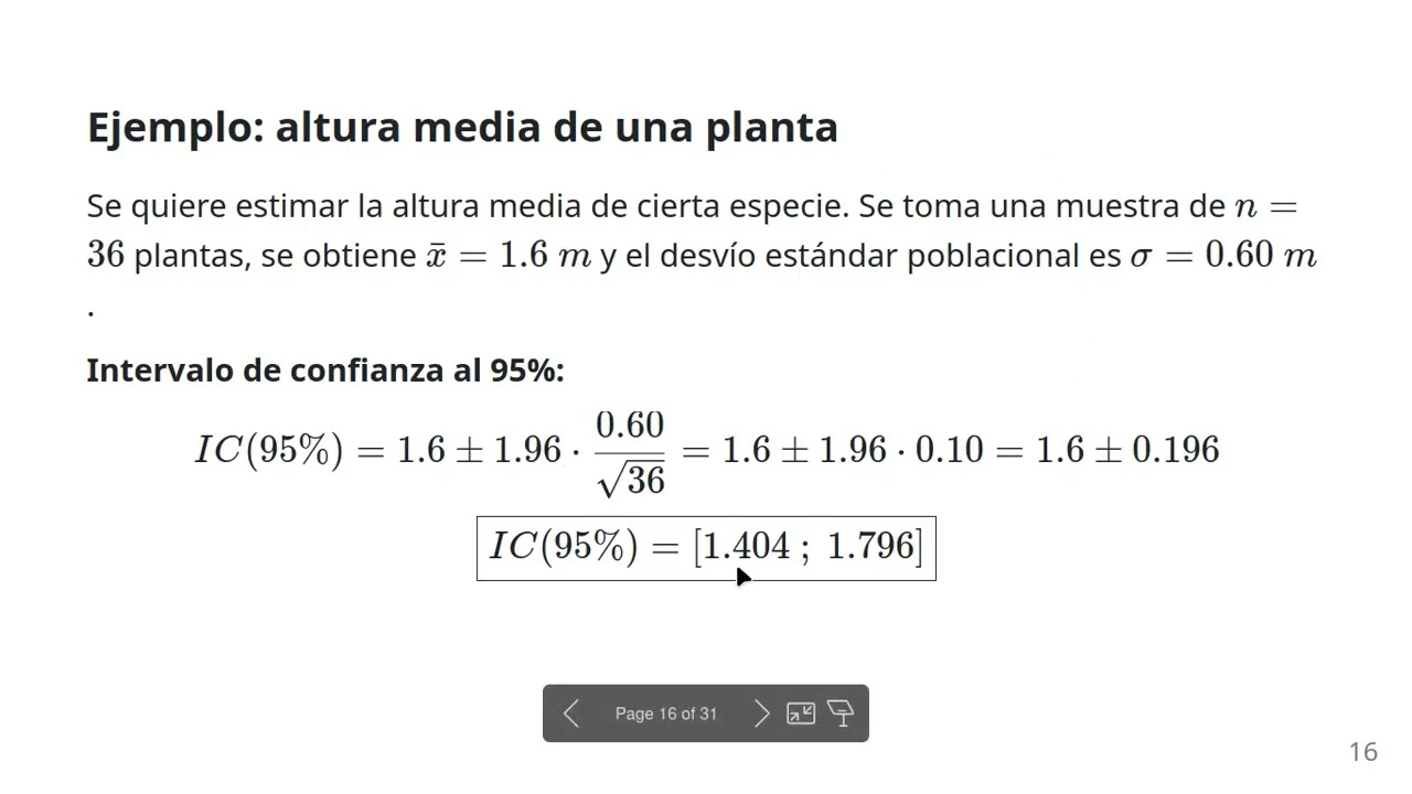 5- Estimacion de la Media Poblacional [03 - IC cuando n mayor o igual que 30]