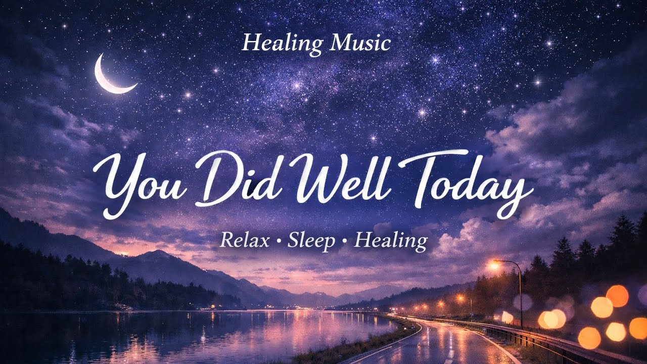 You Did Well Today 🌙 Healing Music for Sleep, Stress Relief & Night Drive